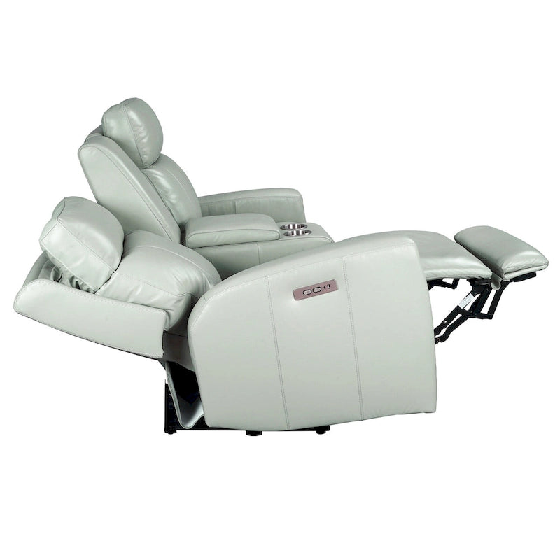 71.5 Leather Zero Gravity Power Recliner Loveseat Sofa with Power Headrest, USB&USB-C Port