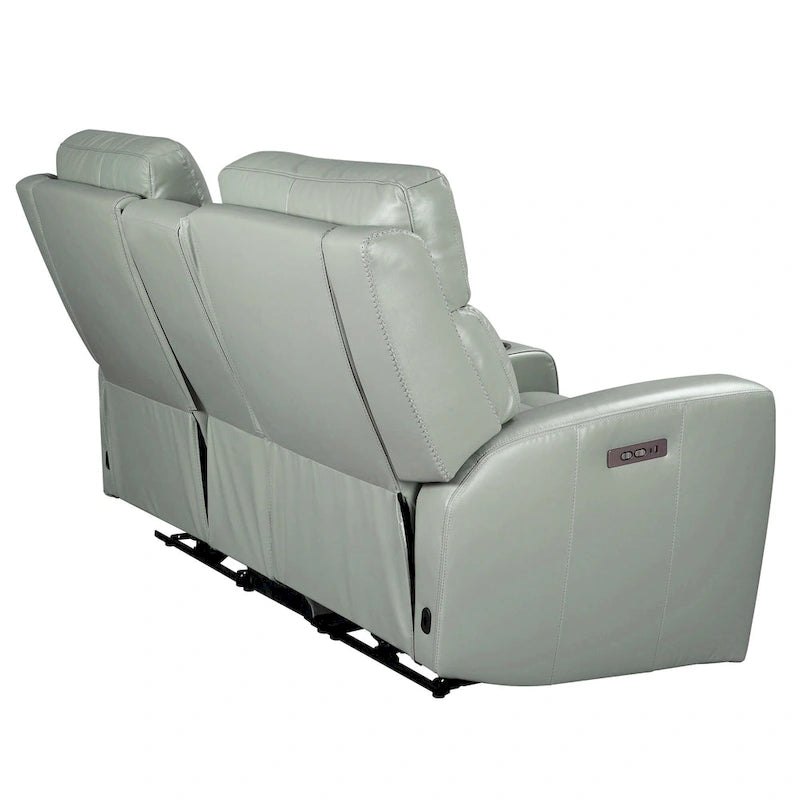 71.5 Leather Zero Gravity Power Recliner Loveseat Sofa with Power Headrest, USB&USB-C Port