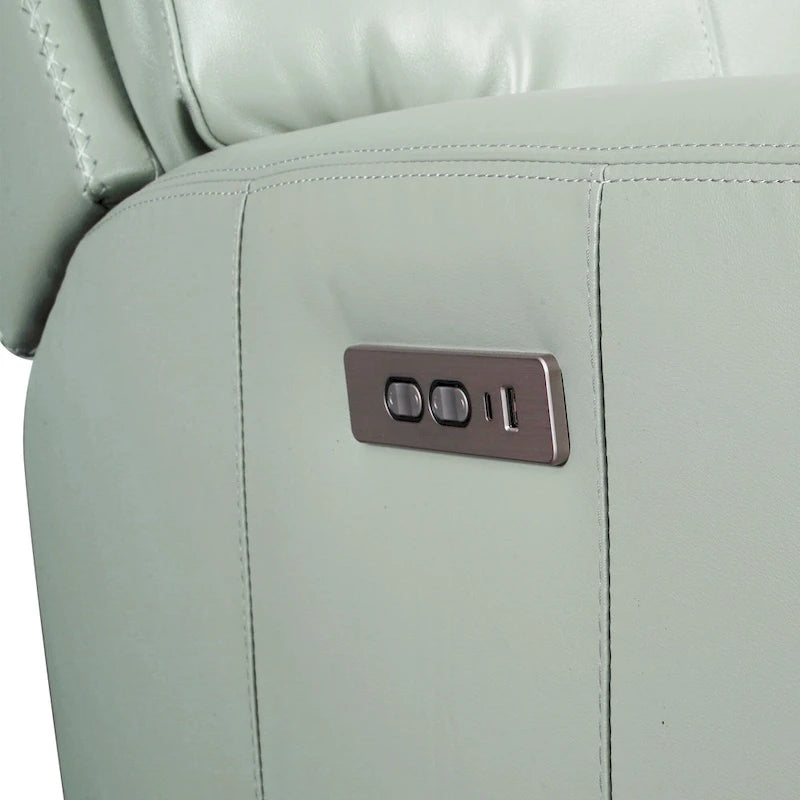 71.5 Leather Zero Gravity Power Recliner Loveseat Sofa with Power Headrest, USB&USB-C Port