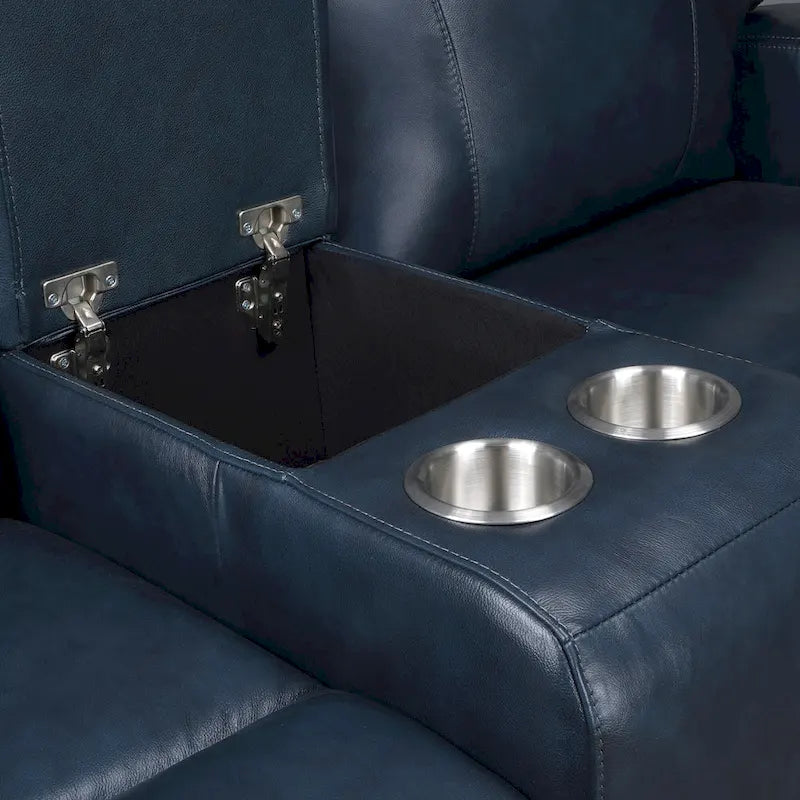 71.5 Leather Zero Gravity Power Recliner Loveseat Sofa with Power Headrest, USB&USB-C Port