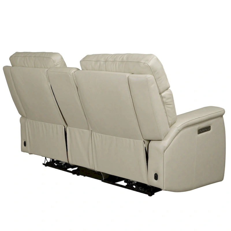 71.5 Leather Zero Gravity Power Recliner Loveseat Sofa with Power Headrest, USB&USB-C Port