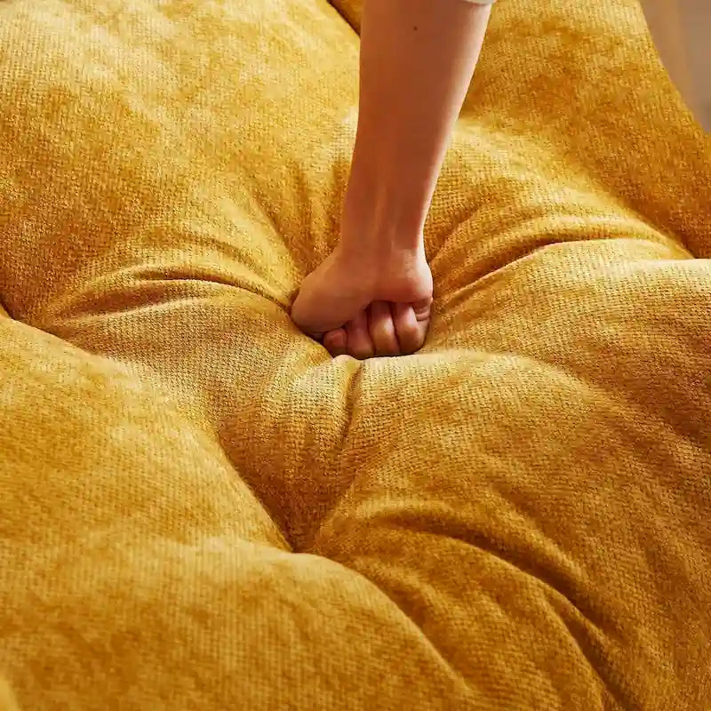 99.2  Chenille Comfort Deep Seat Sofa, Upholstered Fluffy Cloud Sofa