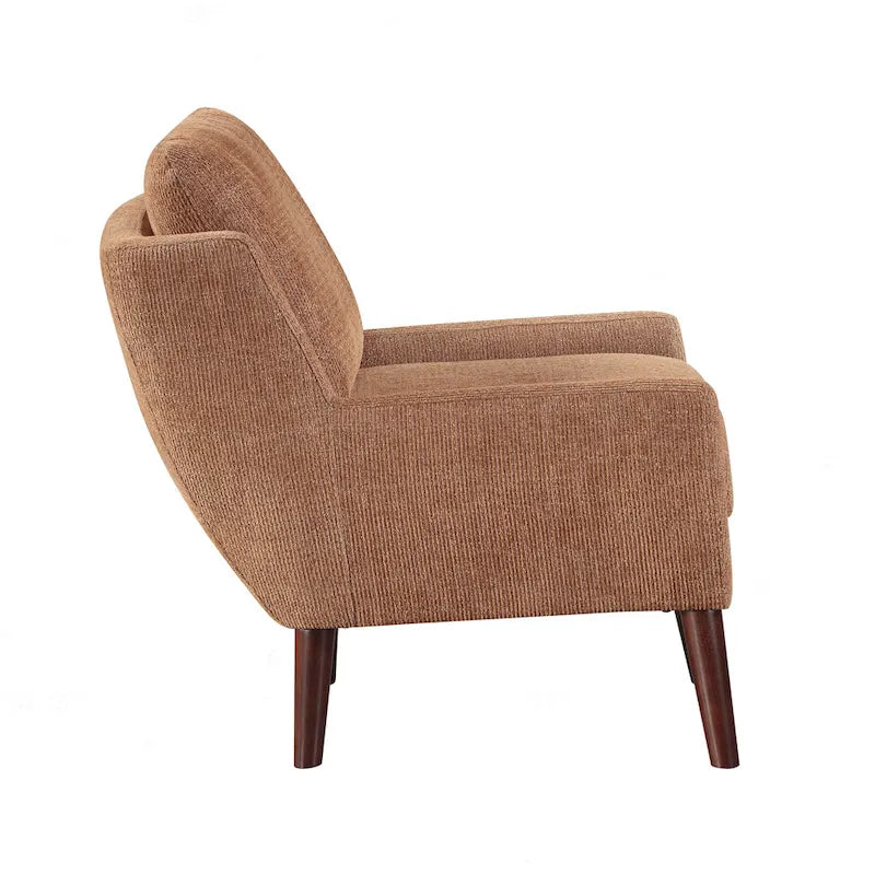 Comfortable Contemporary Accent Chair with Durable Upholstery and Solid Wood Legs