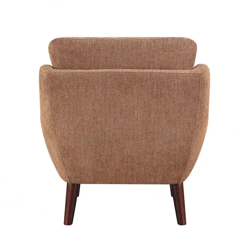 Comfortable Contemporary Accent Chair with Durable Upholstery and Solid Wood Legs