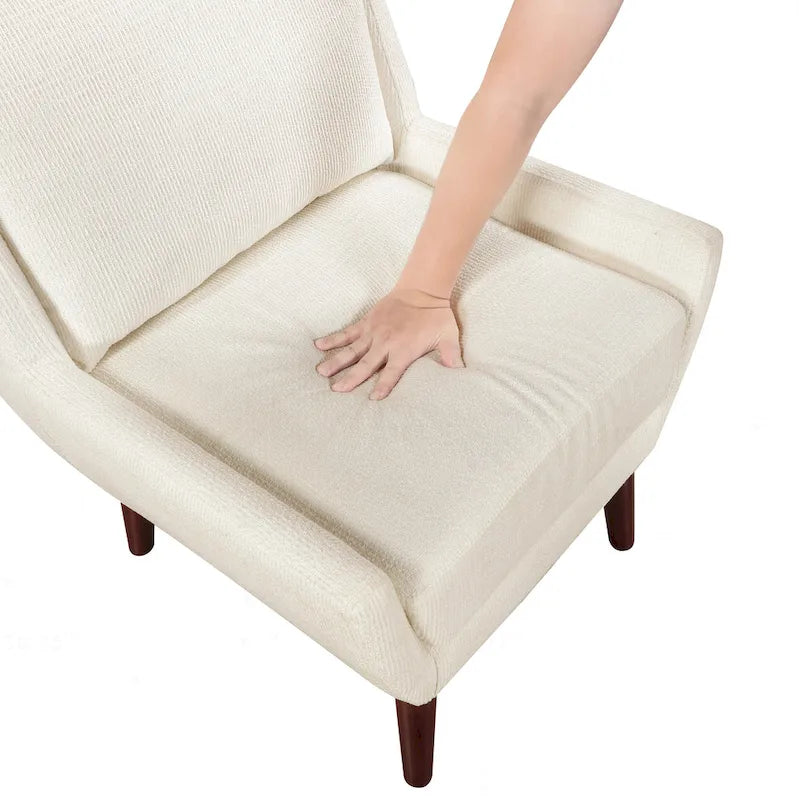 Comfortable Contemporary Accent Chair with Durable Upholstery and Solid Wood Legs