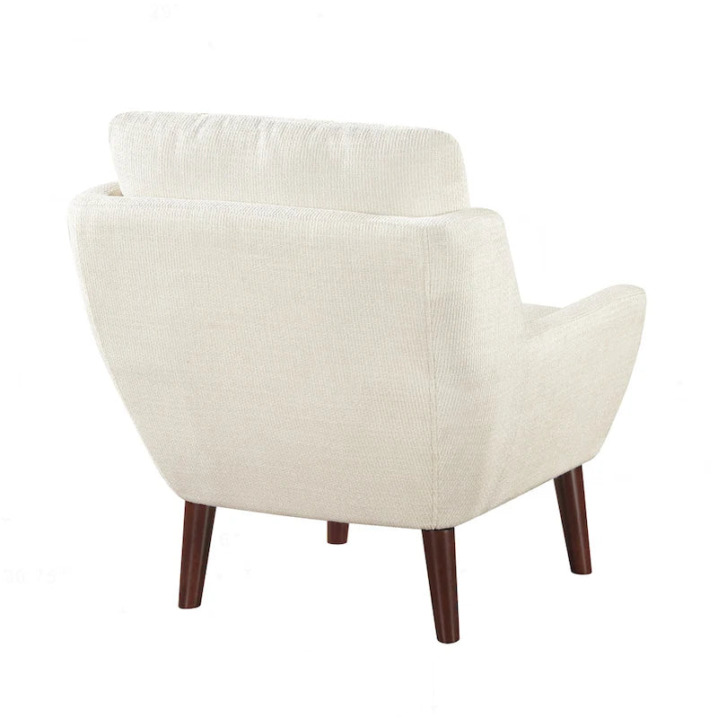 Comfortable Contemporary Accent Chair with Durable Upholstery and Solid Wood Legs