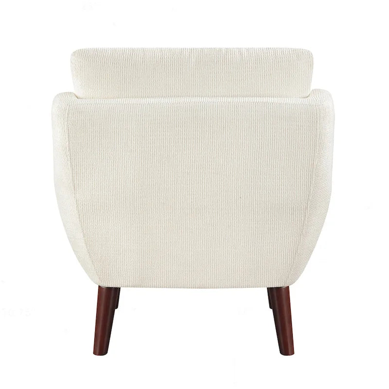 Comfortable Contemporary Accent Chair with Durable Upholstery and Solid Wood Legs