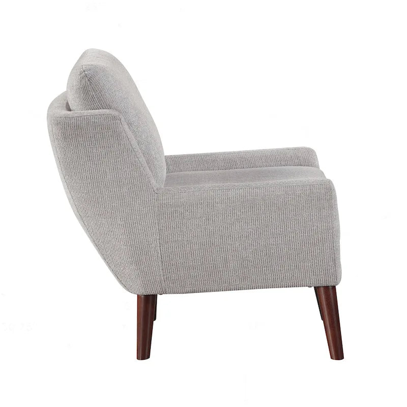 Comfortable Contemporary Accent Chair with Durable Upholstery and Solid Wood Legs