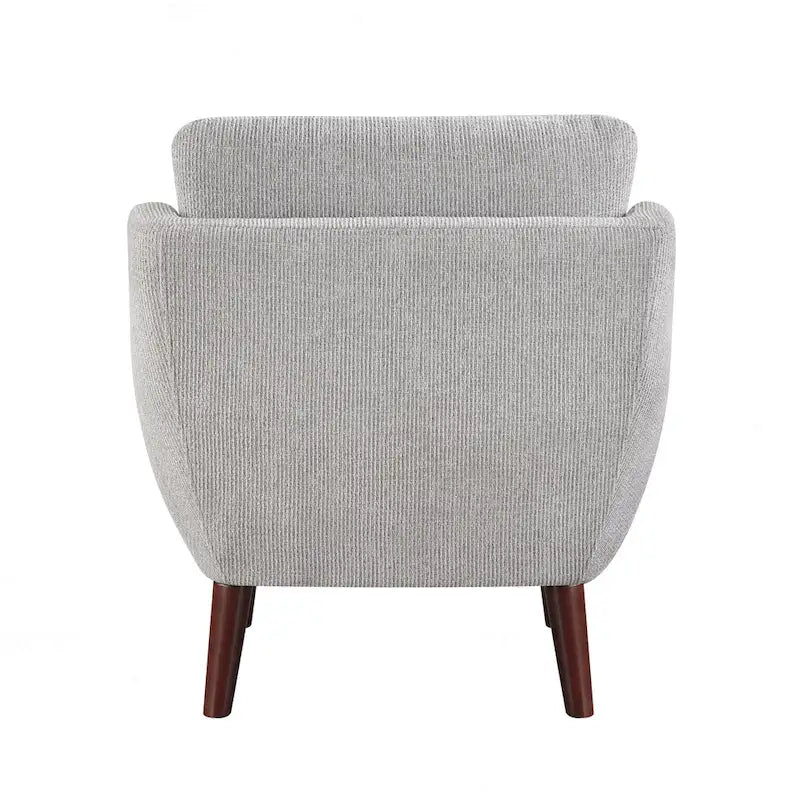 Comfortable Contemporary Accent Chair with Durable Upholstery and Solid Wood Legs