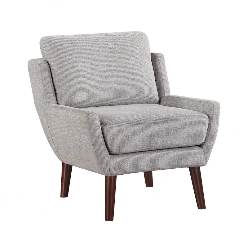 Comfortable Contemporary Accent Chair with Durable Upholstery and Solid Wood Legs