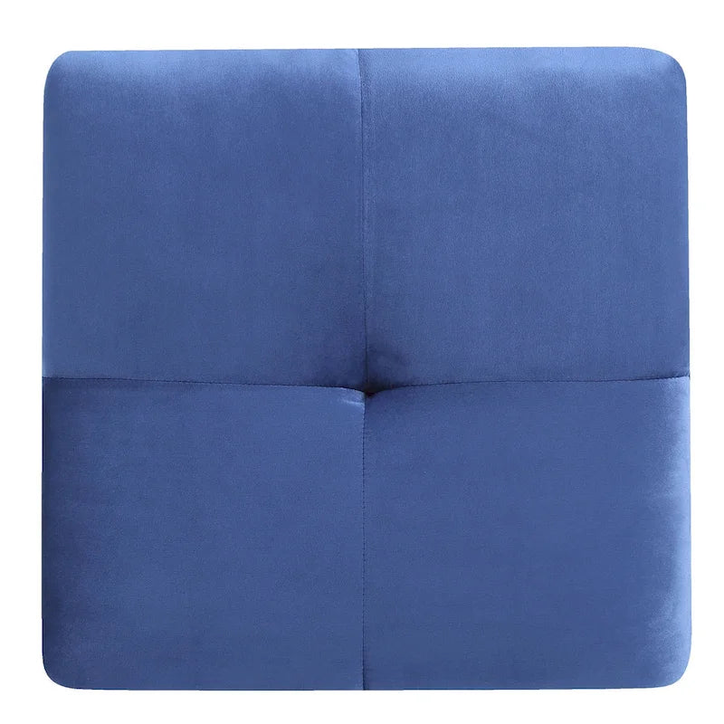 Tufted Velvet Ottoman