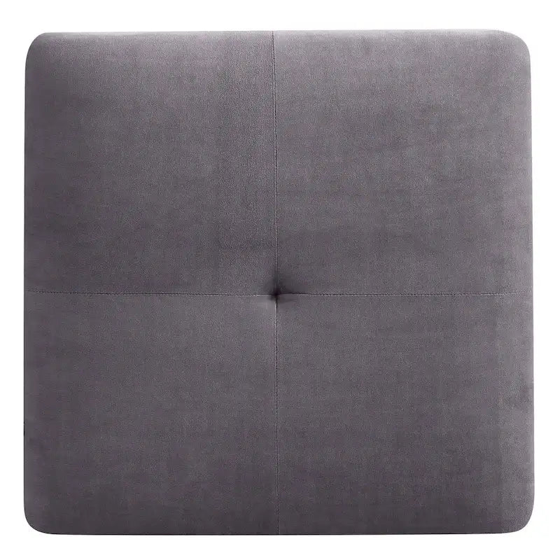 Tufted Velvet Ottoman