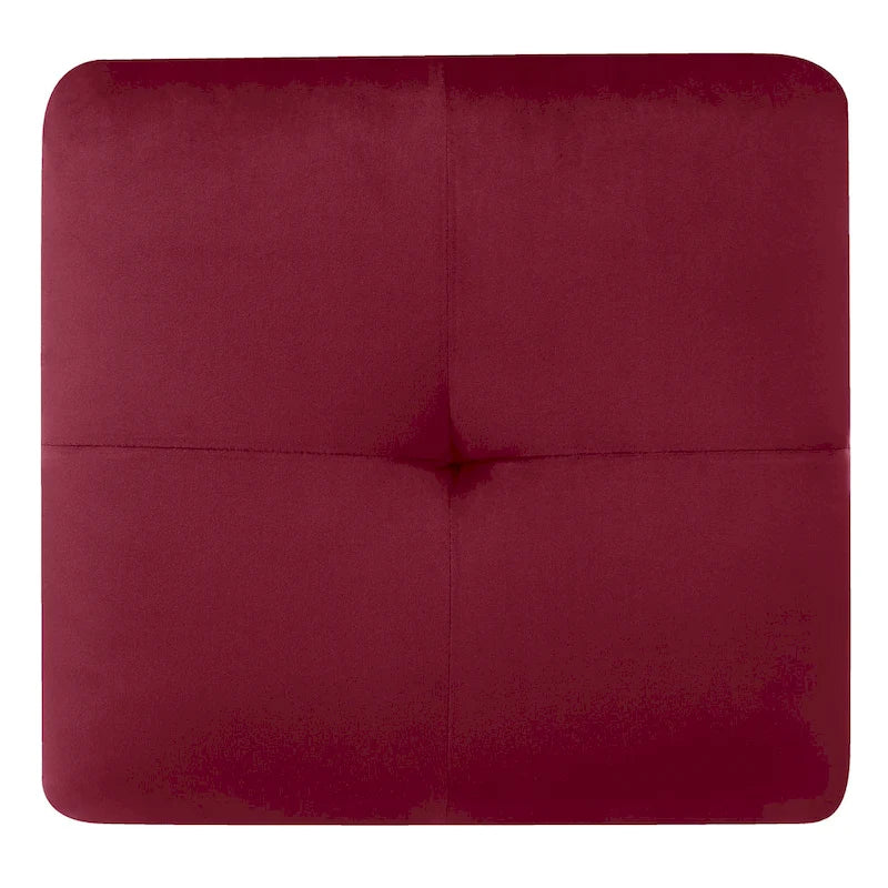 Tufted Velvet Ottoman