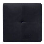 Pouffe en velours capitonné