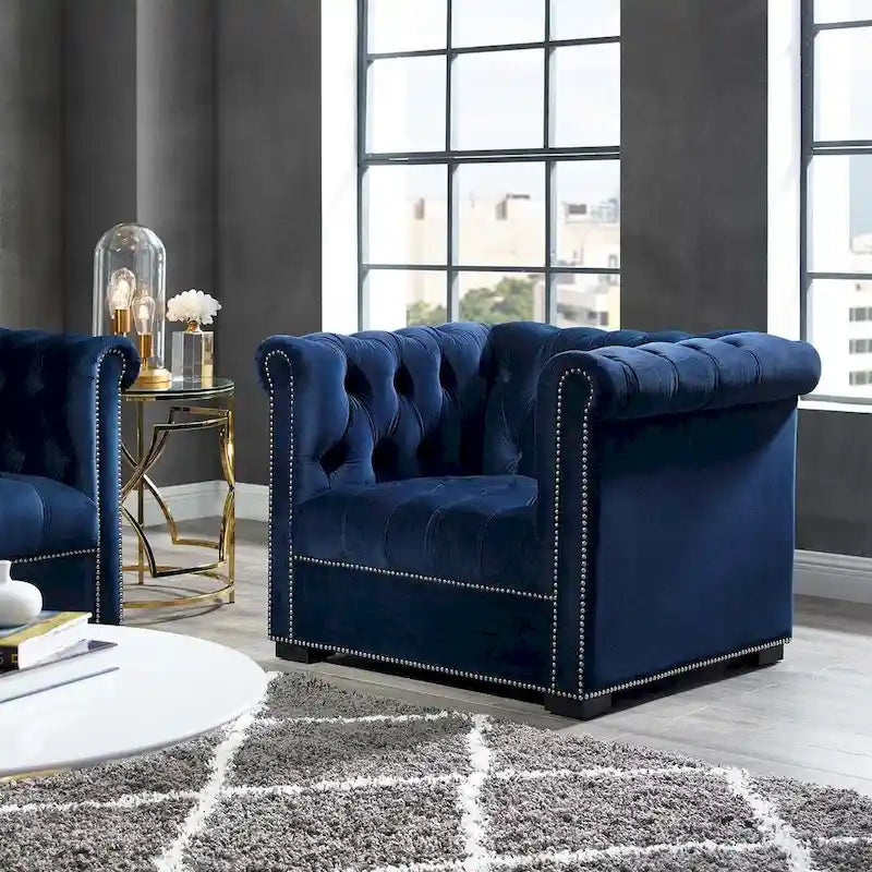 Performance Velvet Armchair