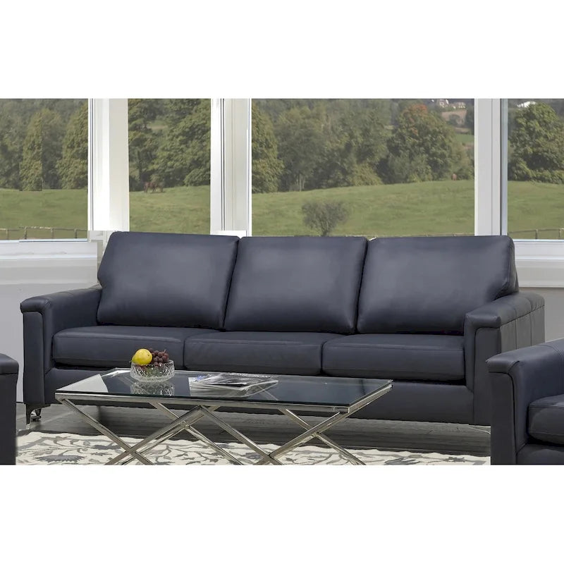 Modern Premium Top Grain Leather Sofa