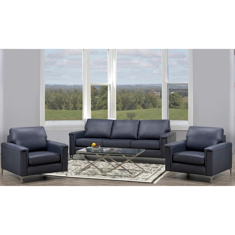 Modern Premium Top Grain Leather Sofa