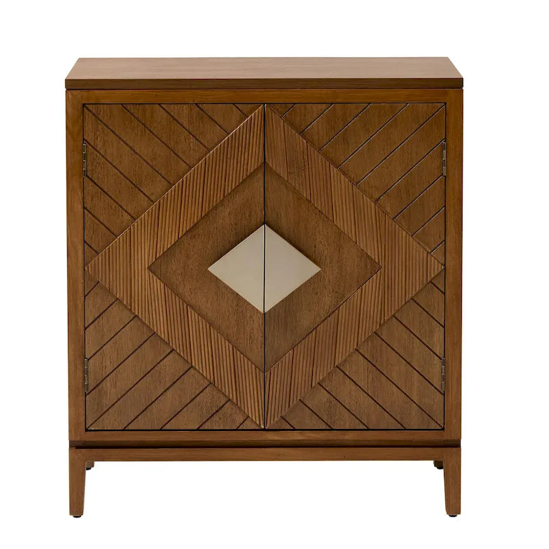 Farmhouse Storage Dresser Accent Sideboard Wood Buffet Cabinet with 2-Door for Living Room, Hallway, Bedroom, Dining Room
