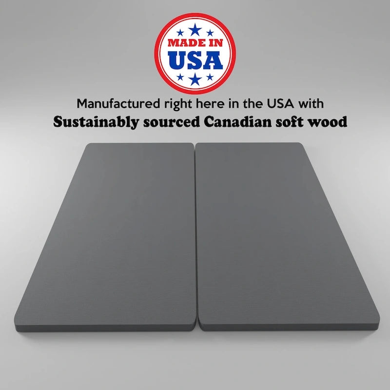 1.5-Inch Split Fully Assembled Bunkie Board For Mattress/Bed Support, Set Of 2,