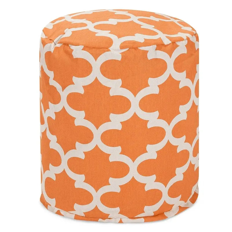 Trellis Indoor/ Outdoor Ottoman Pouf 16 L x 16 W x 17 H