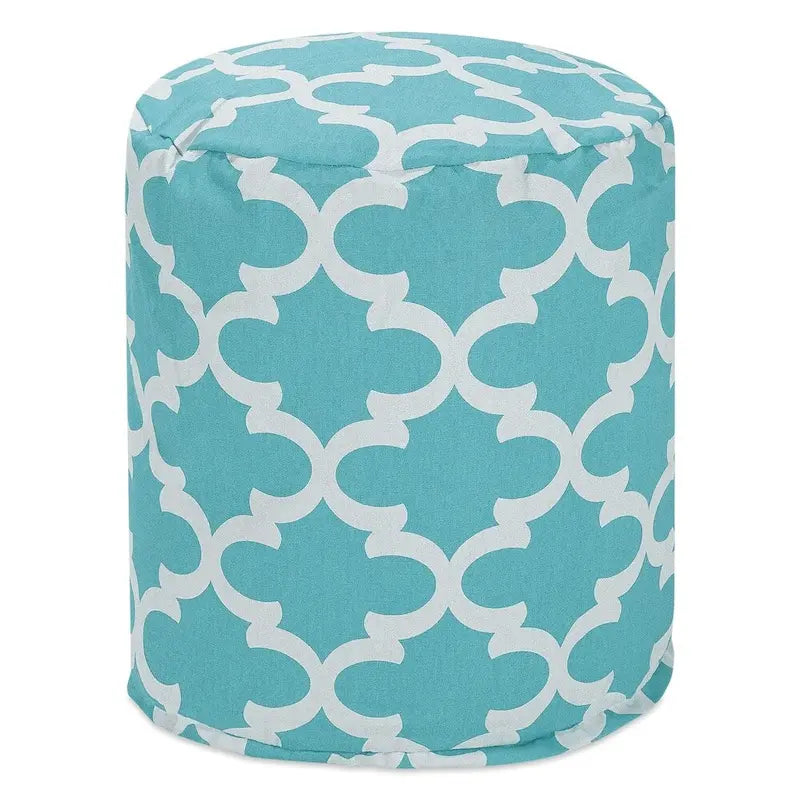 Trellis Indoor/ Outdoor Ottoman Pouf 16 L x 16 W x 17 H