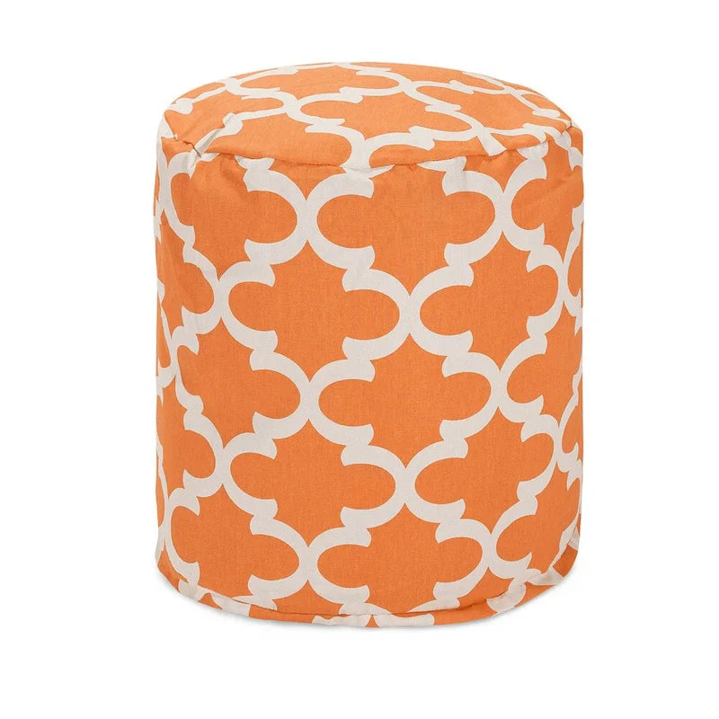 Trellis Indoor/ Outdoor Ottoman Pouf 16 L x 16 W x 17 H