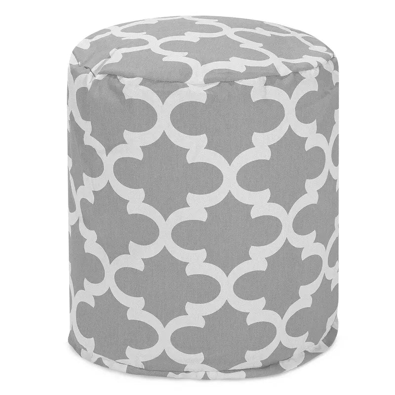 Trellis Indoor/ Outdoor Ottoman Pouf 16 L x 16 W x 17 H