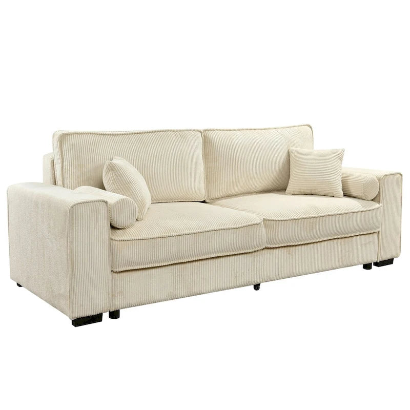 Modern Upholstered Sofa Bed with Storage