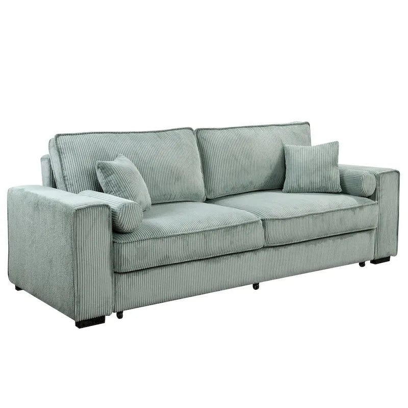 Modern Upholstered Sofa Bed with Storage