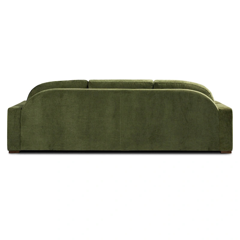 Sofa in Distressed Green Velvet