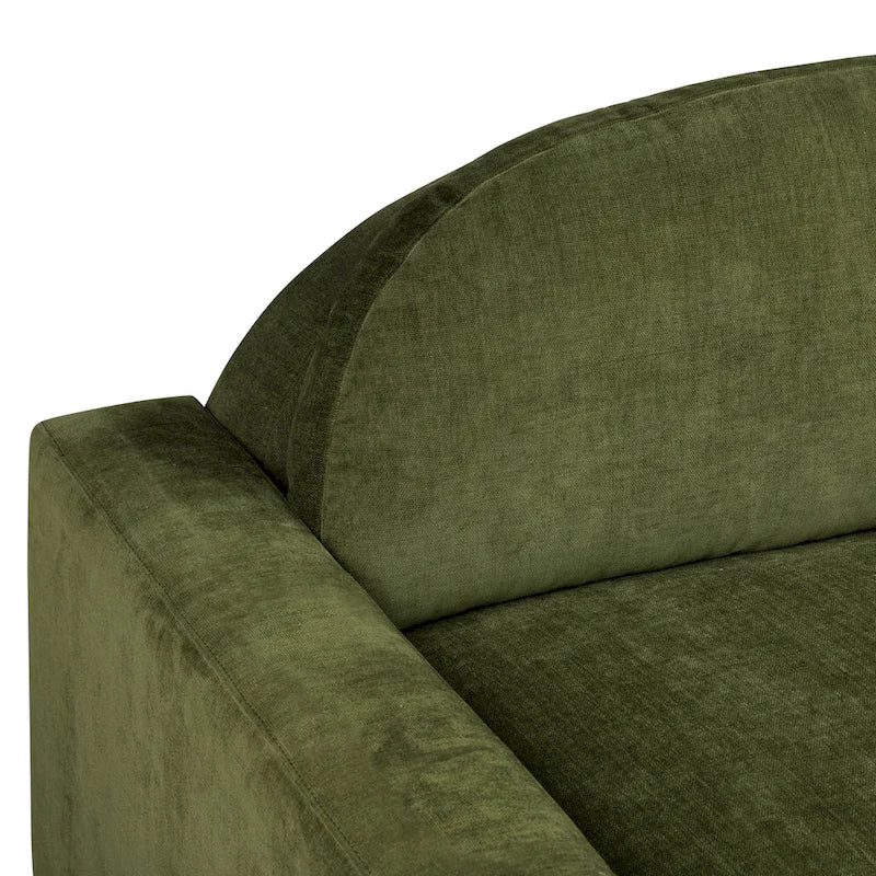 Sofa in Distressed Green Velvet