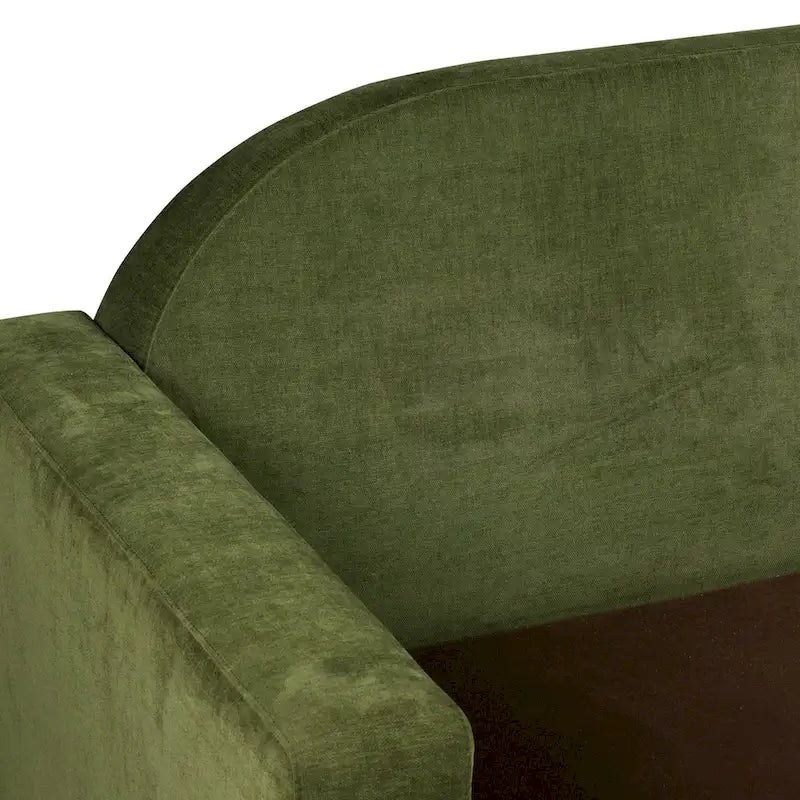 Sofa in Distressed Green Velvet