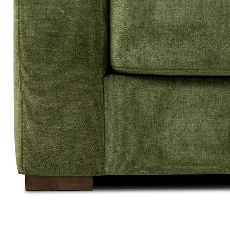 Sofa in Distressed Green Velvet