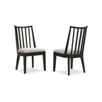 Chaise de salle à manger noire - 20.5L x 23.25P x 37H