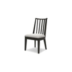 Chaise de salle à manger noire - 20.5L x 23.25P x 37H