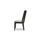 Chaise de salle à manger noire - 20.5L x 23.25P x 37H
