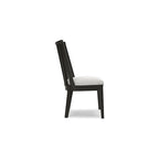Chaise de salle à manger noire - 20.5L x 23.25P x 37H