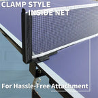 Table de tennis de table pliable de taille moyenne de 2,44 m, 2 raquettes de tennis de table et 3 balles