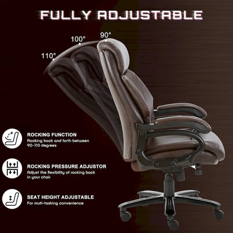 High Back Big & Tall 400lb Ergonomic Executive Office Chair