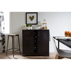 Meuble bar avec rangement pour bouteilles et verres