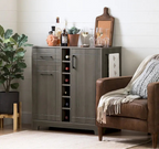 Meuble bar avec rangement pour bouteilles et verres