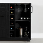 Meuble bar avec rangement pour bouteilles et verres