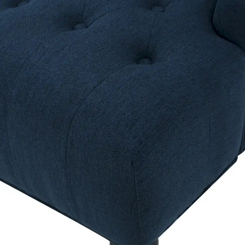 Contemporary Design Upholstered Wingback Chair, Hi-back Club Chair with Wood Legs